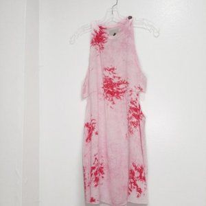 ONE TEASPOON Pink Tie-dye Cutout Dress